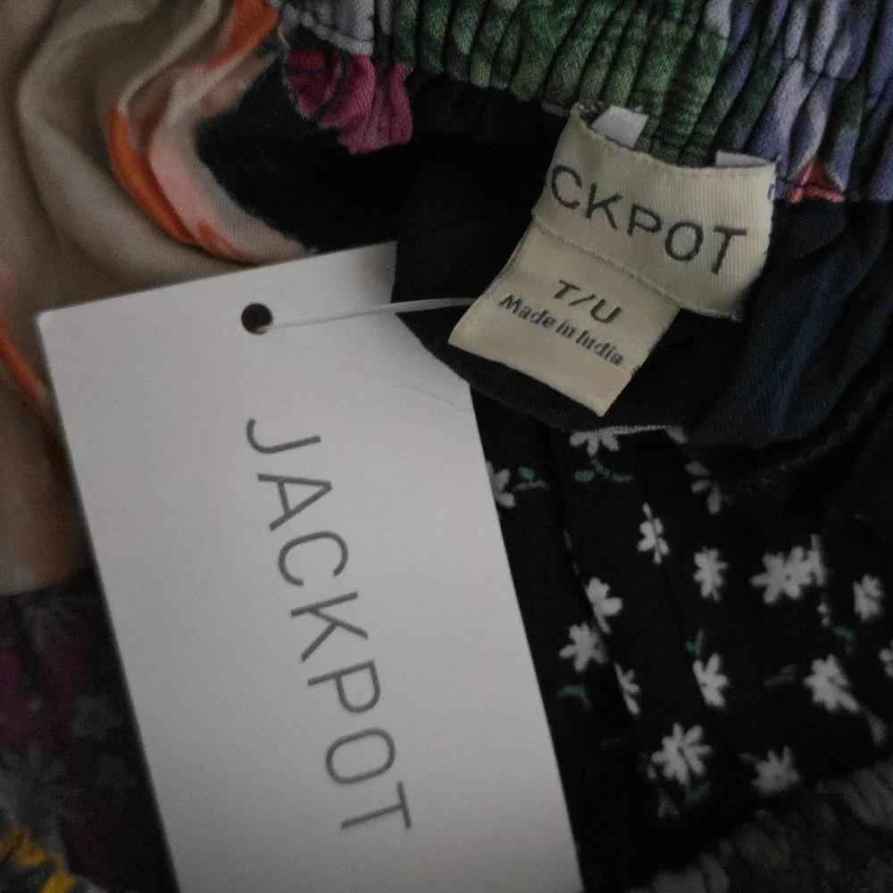 Jackpot Multicolor Patchwork A-Line Skirt - Picture 5 of 5